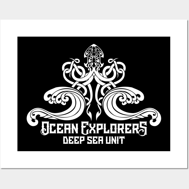 Ocean Explorers Deep Sea Unit Wall Art by fromherotozero